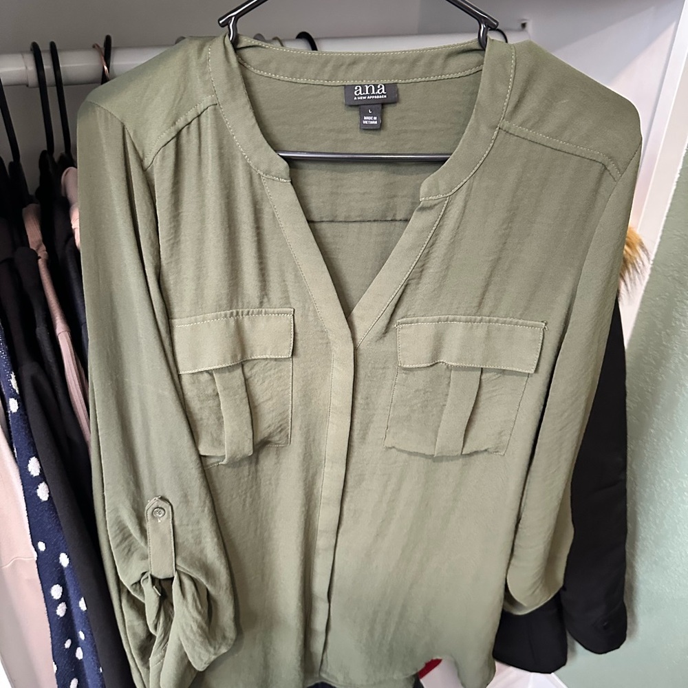 a.n.a Sage Green Top